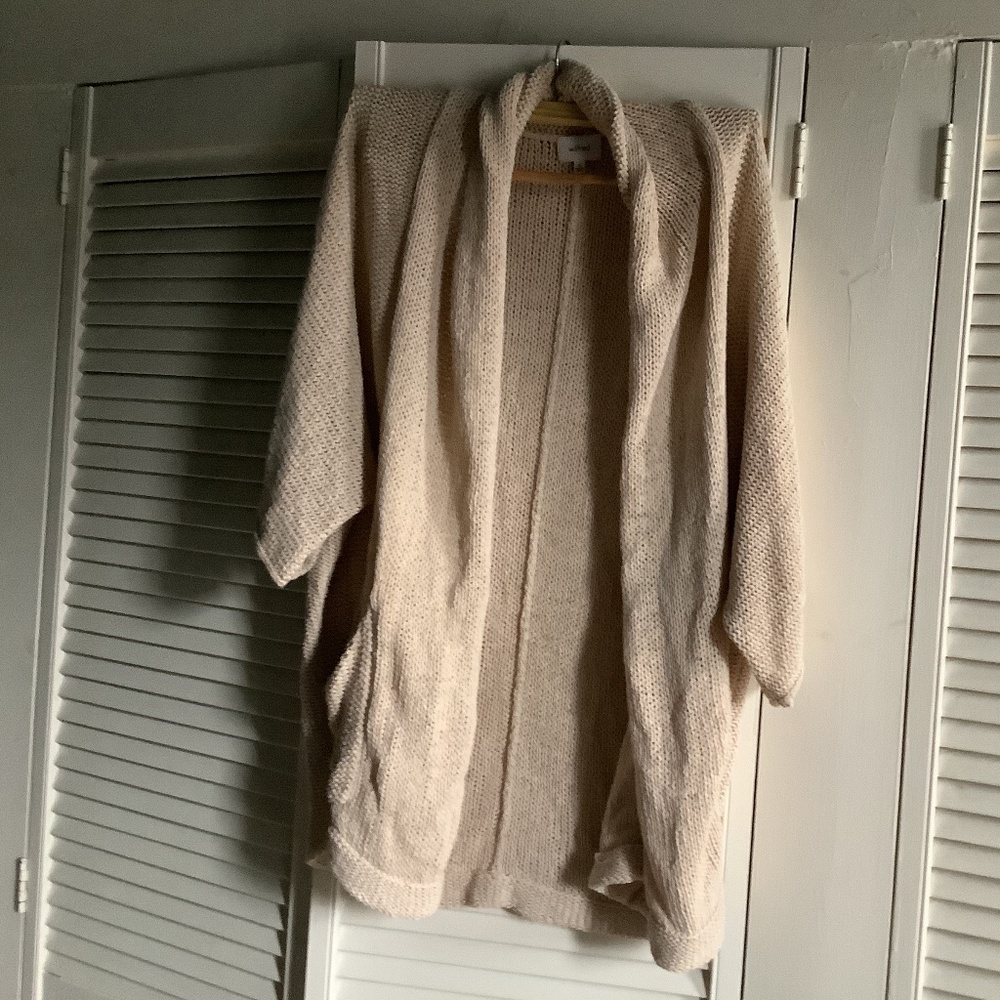 Wilfred cotton blend sweater, cream, xs